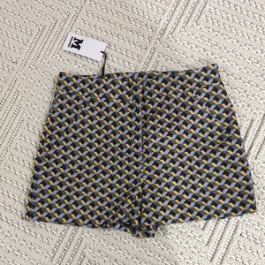 Missoni High Waist Patterned Shorts - Yellow, Blue, Gray